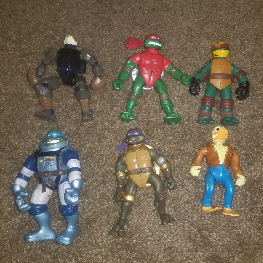 Vintage TMNT figures bundle of 6